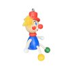 Clown handcrafted wooden keychain
