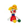 Clown with hat handcrafted wooden magnet KROKIDO