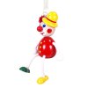Clown handmade wooden figurine KROKIDO