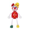 Clown hand painted wooden figure