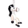 White horse wooden figurine on spring KROKIDO