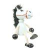 white horse handmade wooden figure