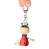 Ladybug handmade wooden keychain KROKIDO