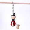 handpainted wooden keyring ladybird