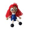 redhair girl handmade wooden magnet