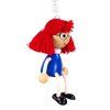 Teacher wooden doll on spring