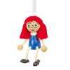 teacher hand painted wooden figurine