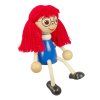 Teacher hand painted wooden doll