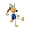 blue mouse wooden bouncing figure