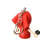 Little red Riding Hood hand painted wooden keychain KROKIDO