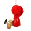Little Red Riding Hood wooden doll on spring KROKIDO