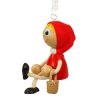 Little Red Riding Hood handmade wooden bouncing figurine