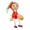 Little Red Riding Hood wooden doll on spring