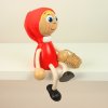 Červená Karkulka - dřevěná figurka