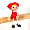 little red riding hood wooden figure for kids