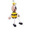 Bumblebee hand painted figure on spring