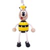 Bumblebee wooden figure on spring
