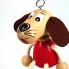 dog wooden figure withs pring