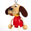 handpainted wooden figure dog