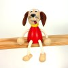 doggy wooden sitting figure