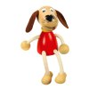 handmade wooden figurine dog