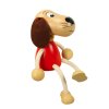 hand painted wooden figure doggy