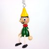 pinocchio wooden figure on spring