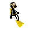 scuba diver handmade wooden figurine