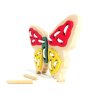 Sewing toy for kids from wood - BUTTERFLY