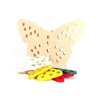 Holzstickerei für Kinder - Schmetterling