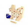 Wooden lacing toy for kids - DOG