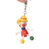 Clown with hat hand painted wooden keychain for kids KROKIDO