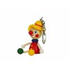 clown wooden keyring