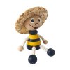 Bee with hat wooden magnet