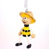 bee wooden springy doll