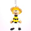 bee wooden bouncing figure