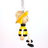 handmade wooden figure on spring bee