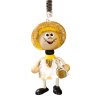 bee with hat and skirt wooden figure on spring for kids