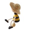 handmade wooden figurine bee