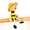 bee handmade wooden decoration