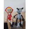 wolf and little red riding hood bouncing figures