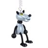 wooden figure on spring wolf