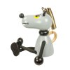 Wolf wooden figurine on spring for kids