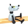 handmade wooden figure for kids wolf