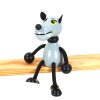 wolf wooden sitting figure for kids