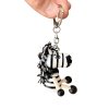 zebra handcrafted wooden keychain for kids