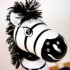 zebra wooden figure on spring