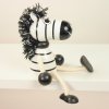 zebra handmade wooden doll
