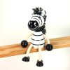zebra handpainted decoration from wood
