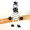 zebra handmade wooden figure for kids
